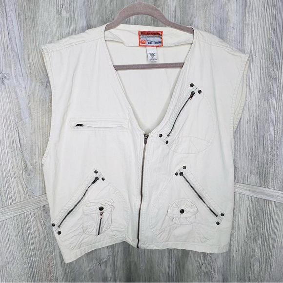 Bugle Boy Vintage 90’s Cargo Vest - Picture 1 of 5